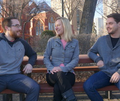 People on a bench